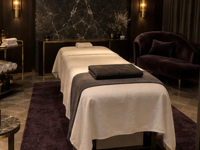 Siyah mermer duvarlı masaj odası — Beyazıt, Masaj Salonun