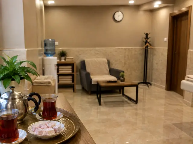 Çay servisi hazır bekleme salonu — Beyazıt, Masaj Salonun